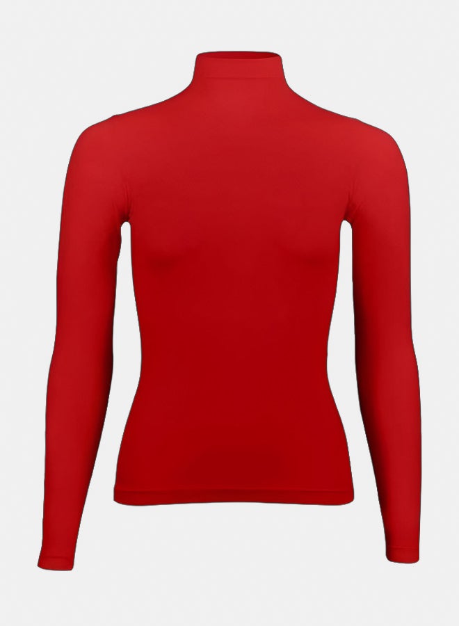 Silvy Lycra Cellina High Long Sleeves High Neck Top Underwear For Girls - Image 1